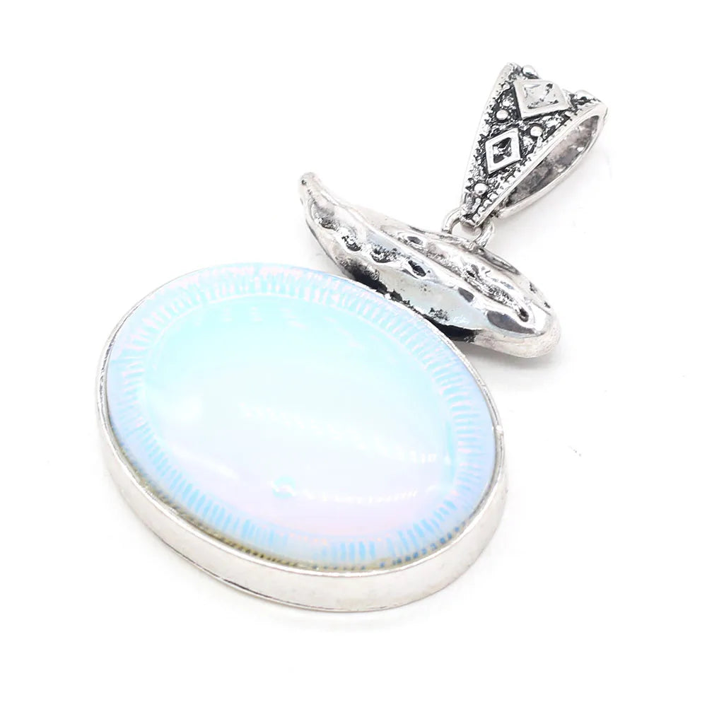 2024 New Natural Stone Abalone Shell Charms Boho Rose Quartzs Agates Pendant for Women Jewelry Making DIY Necklace Accessories