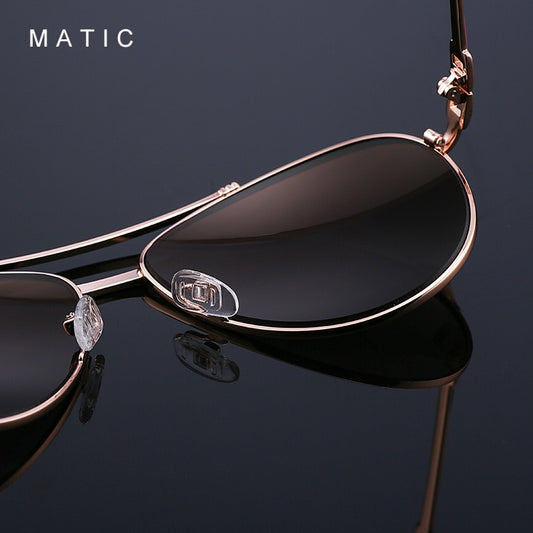 MATIC Ladies Retro Pilot Aviation Sunglasses For Womens Quality Pink Mirrored Sun Glasses Eyewear Luxury Brand Zonnebril Dames - Charlie Dolly