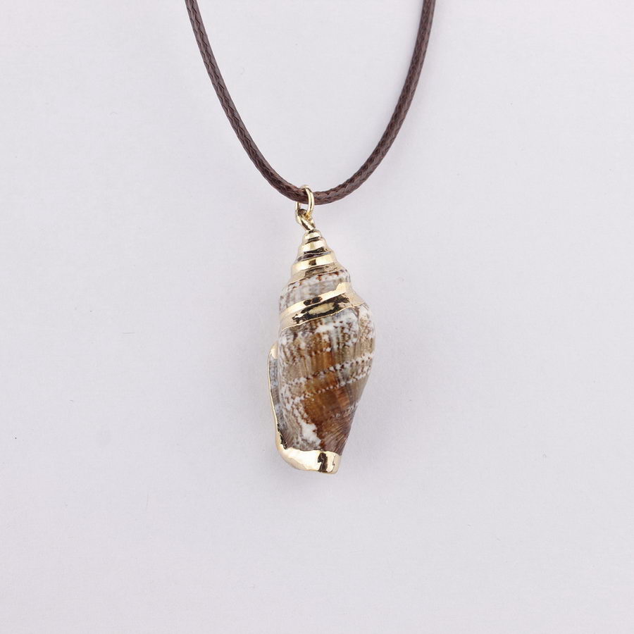 ZWPON Tropical Natural Sea Shell Choker Necklace Cowrie Leather Chain Bohemian Summer Jewellery Girlfriend Valentine's Day - Charlie Dolly