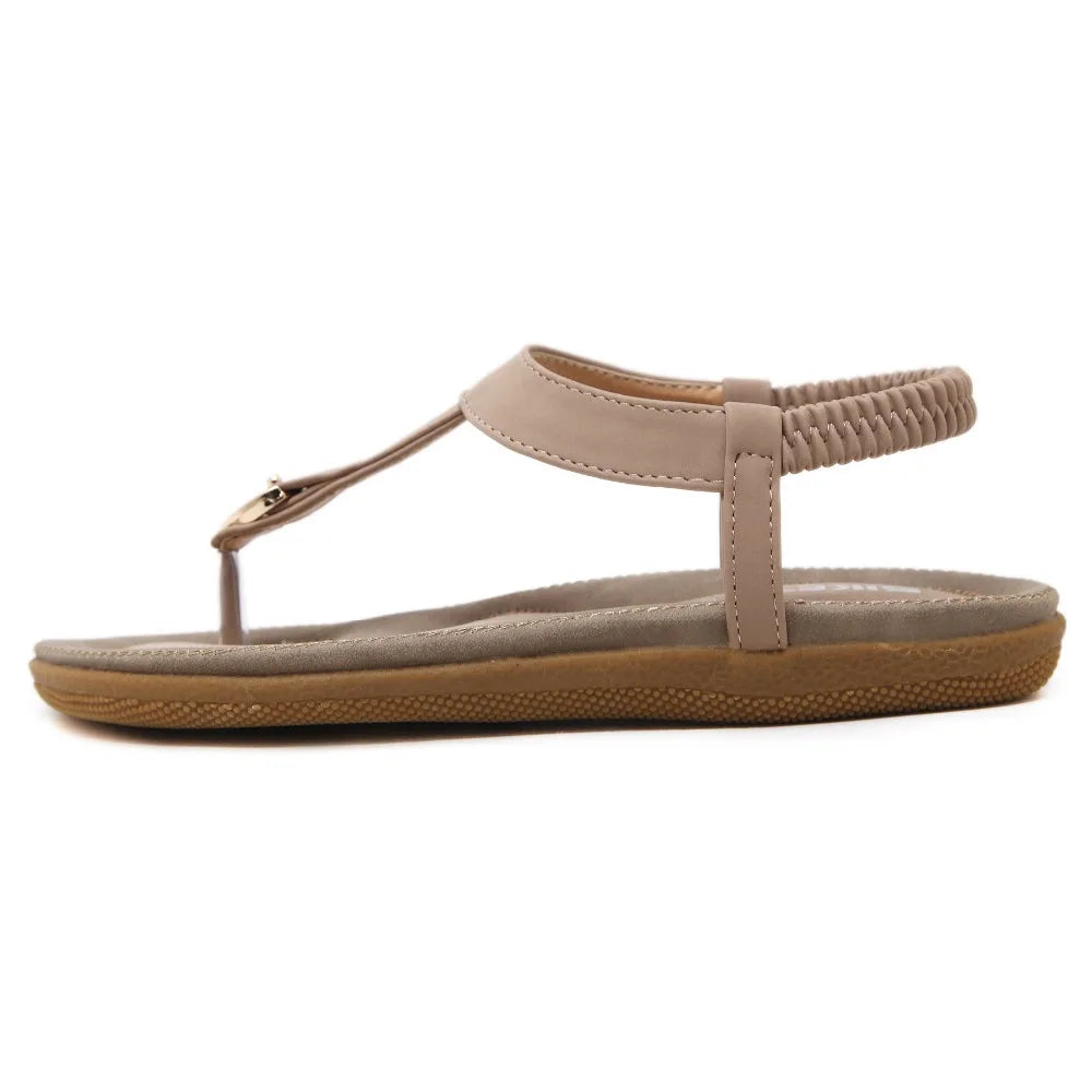 BEYARNE size 35-42 new women sandal flat heel sandalias femininas summer casual single shoes woman soft bottom slippers sandals - Charlie Dolly