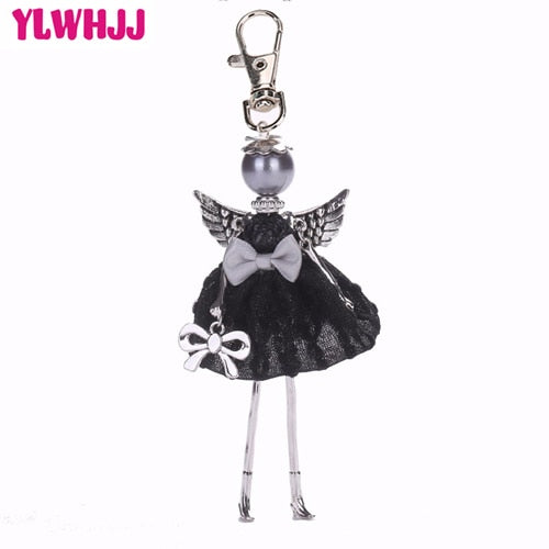 YLWHJJ brand Doll Handmade Cute charm keychain for Women Car Pendant Girls fashion Jewelry Bag key chains Accessories key ring - Charlie Dolly