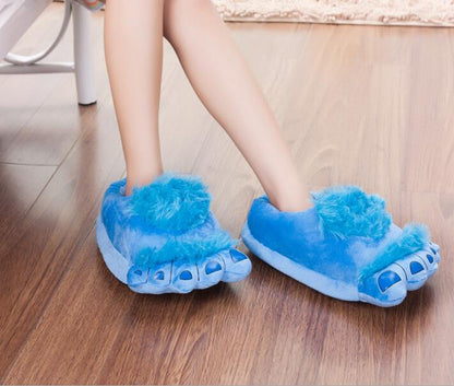 Women Men Plush Slipper Big Feet Creative Men And Women Slippers Winter House Shoes Funny Home Soft Shoes Cotton slippers s135