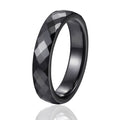 New 4mm Light Pink Black White Beautiful Hand Cut Ceramic Ring For Woman Top Quality Jewelry Without Scratches Woman Ring - Charlie Dolly