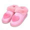 Cotton Women Slippers New Arrival Heart-Shaped  Warm Plush Winter Fur Slippers Soft Indoor Shoes Flat With Home Slippers - Charlie Dolly