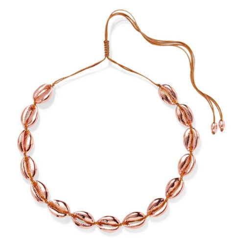 Boho Puka Natural Cowrie Shell Necklace Women One Direction Statement Colar Feminino Punk Bijoux Choker Bts Acessorios Necklace - Charlie Dolly