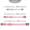 Personalized Dog Collar Nylon Small Large Dogs Puppy Collars Engrave Name ID for Small Medium Large Pet Pitbull Chihuahua Pink - Charlie Dolly