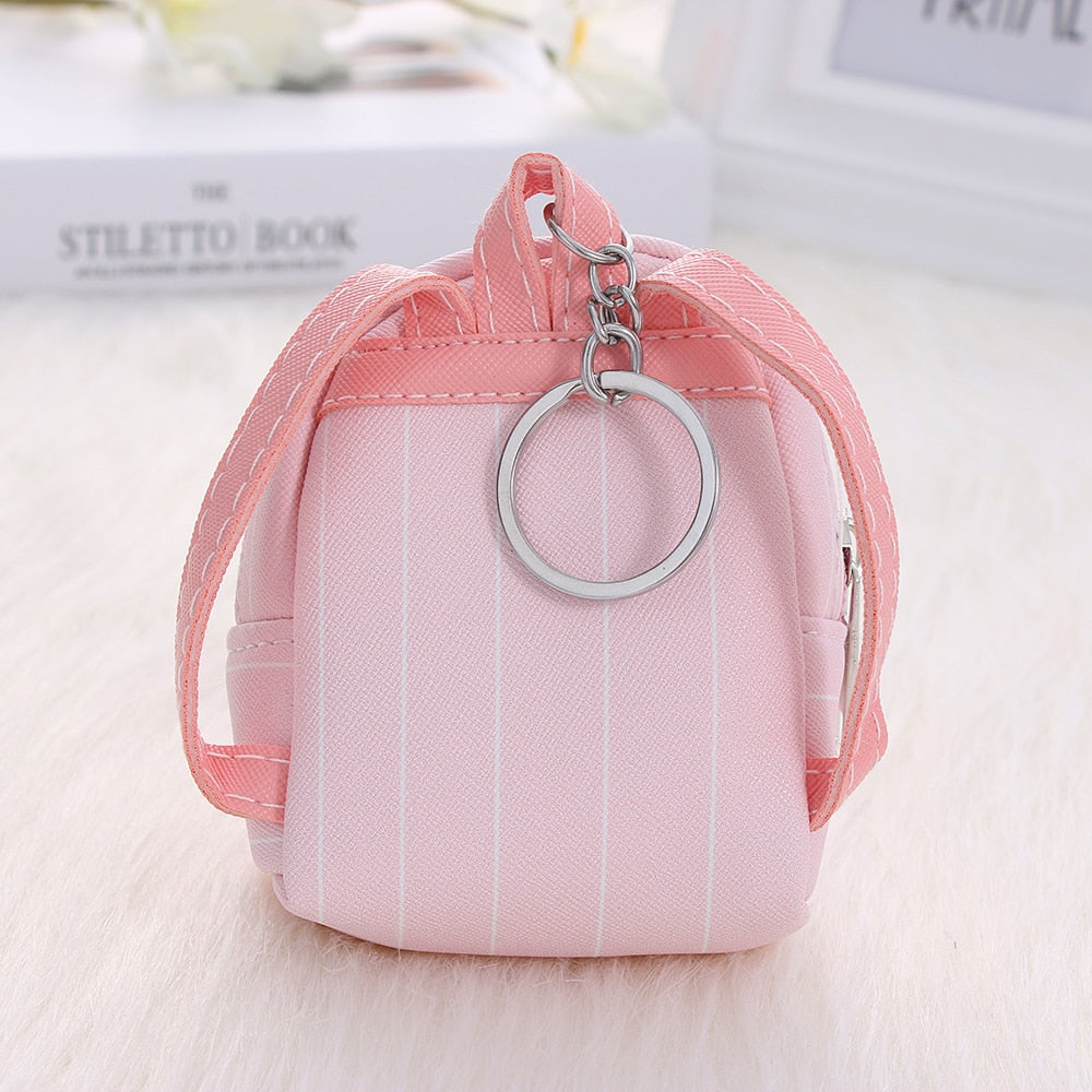 2023 Cartoon Women Girls Mini Coin Bag Cat Printed Coin Purse Keys Card Holder Wallet Money Bags Earphone Package Kids Gifts - Charlie Dolly