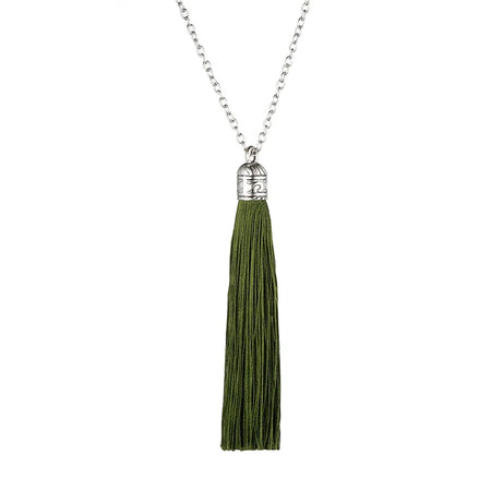 Ethnic Fringe Tassel Long Pendant Necklace Jewelry