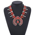 Indian Vintage Statement Choker Necklace Women Native American Jewelry Boho Tribal Moon Pendants Collar Necklace - Charlie Dolly