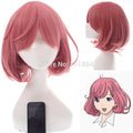 Anime Noragami Cosplay Ebisu Kofuku Wig Pink Short Curly Cosplay Wig Roll Anime Costume Party Wigs + Wig Cap - Charlie Dolly
