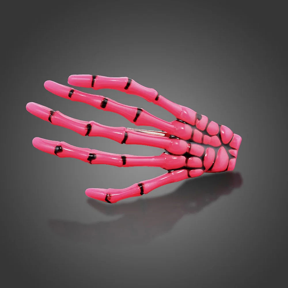 2 Pcs/Set New Skull Hand Bone Hairpin Gripper Ghost Skeleton Hair Clips Hairclips Bone Claw Hair Accessories Mujer Hairclip - Charlie Dolly