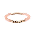 BOJIU Multicolor Crystal Strand Bracelets For Women Gold Acrylic Copper Beads Pink White Black Gray Crystal Bracelet Femme BC226 - Charlie Dolly