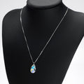 Neoglory Jewelry Water Drop Crystal & S925 Silver Pendant Necklace Embellished With Crystals From Swarovski Hot New Gift - Charlie Dolly