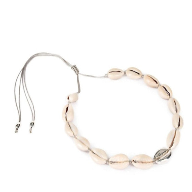 Boho Puka Natural Cowrie Shell Necklace Women One Direction Statement Colar Feminino Punk Bijoux Choker Bts Acessorios Necklace - Charlie Dolly