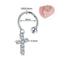 1PC Steel DIY 9Styles CZ Gem Pendant Dangle Hoop Cartilage Earring Helix Tragus Rook Lobe Ear Piercing Fashion Women Jewelry 20G - Charlie Dolly