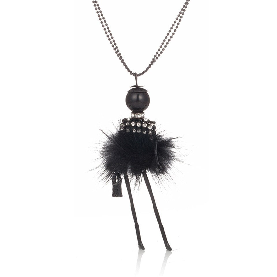 style Tassel Peacock Feather Bohemian Long Necklace Shell Sweater Leather Chain Jewelry Exaggerated Design - Charlie Dolly