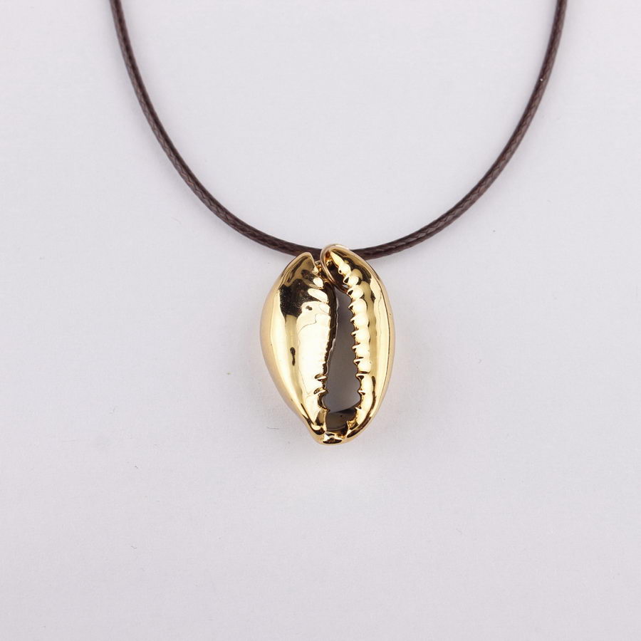 ZWPON Tropical Natural Sea Shell Choker Necklace Cowrie Leather Chain Bohemian Summer Jewellery Girlfriend Valentine's Day - Charlie Dolly