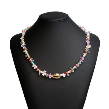 MOON GIRL Unique Design Stone Choker Handmade Trendy Puka Shell Beaded Necklace for Women Boho Girl Jewelry Dropshipping - Charlie Dolly