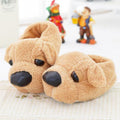 Winter Lovers Style Animal Plush Slippers Home Slides For Men Woman Shoes Dog Shape Soft Warm Fluffy Slipper Fit Best Gift Girls - Charlie Dolly