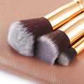 15pcs Pink Makeup Brushes Set Pincel Maquiagem Powder Eye Kabuki Brush Complete Kit Cosmetics Beauty Tools with Leather Case - Charlie Dolly