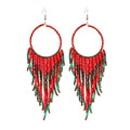 Kymyad Bohemian Earrings 2023 Beads Long Earrings Ethnic Style Drop Earings Fashion Jewelry Bijoux Femme Statement Earrings - Charlie Dolly