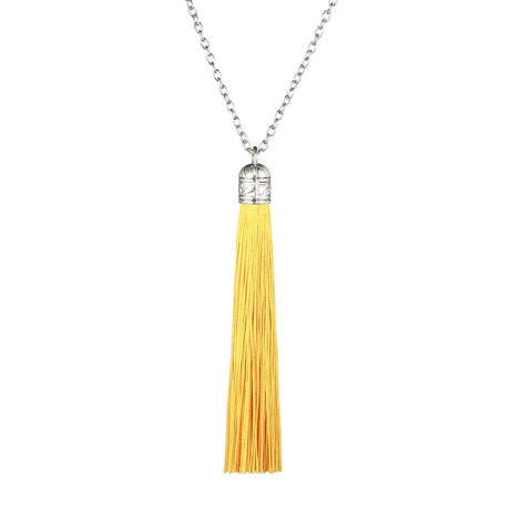 Ethnic Fringe Tassel Long Pendant Necklace Jewelry
