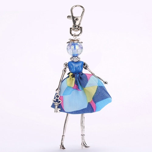 YLWHJJ brand Doll Handmade Cute charm keychain for Women Car Pendant Girls fashion Jewelry Bag key chains Accessories key ring - Charlie Dolly