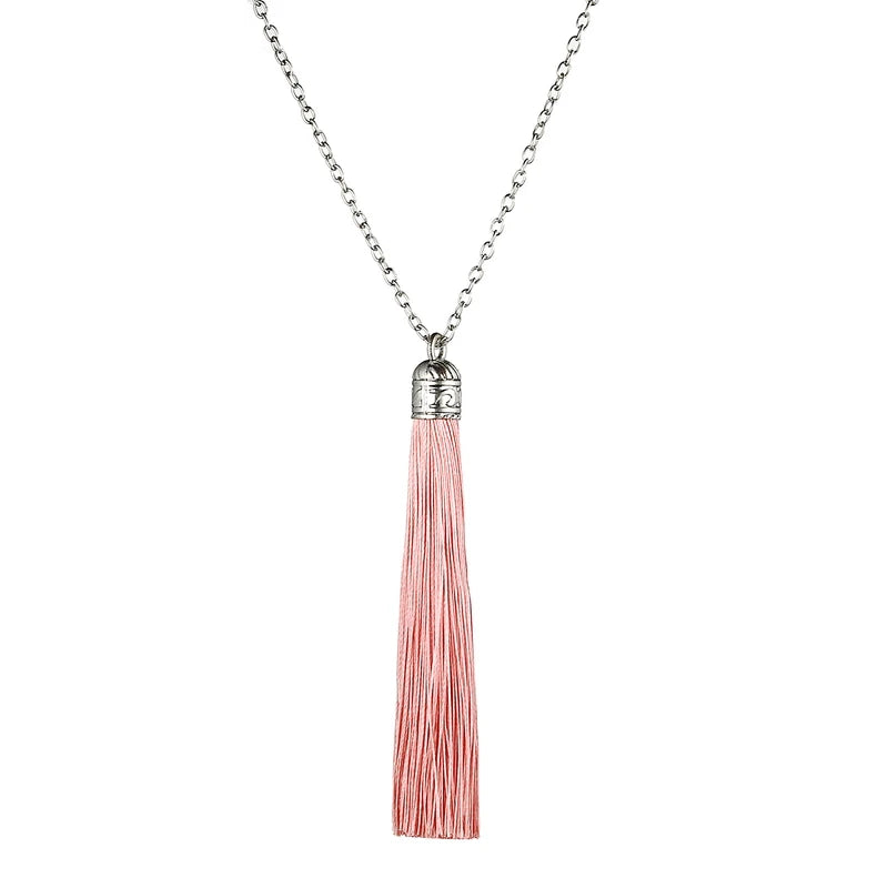 Ethnic Fringe Tassel Long Pendant Necklace Jewelry