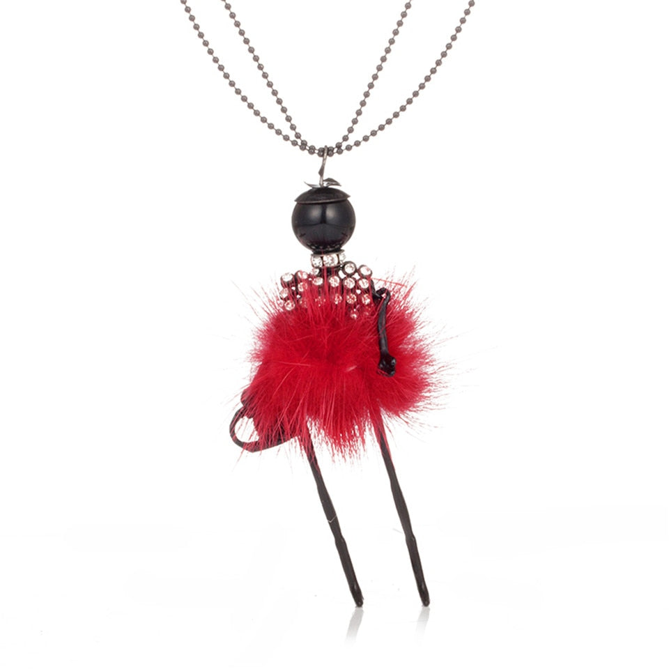 style Tassel Peacock Feather Bohemian Long Necklace Shell Sweater Leather Chain Jewelry Exaggerated Design - Charlie Dolly