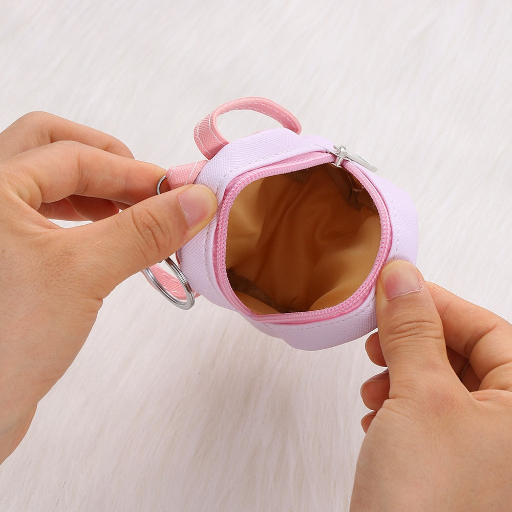 2023 Cartoon Women Girls Mini Coin Bag Cat Printed Coin Purse Keys Card Holder Wallet Money Bags Earphone Package Kids Gifts - Charlie Dolly