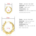 Slovecabin 925 Sterling Silver Luxury Hoop Piercing Boucle Doreille Femme Gold Round Circle Fashion Earrings for Women Jewerly - Charlie Dolly