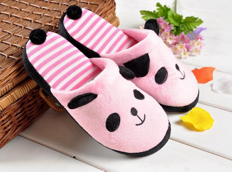 Girls on sale panda slippers