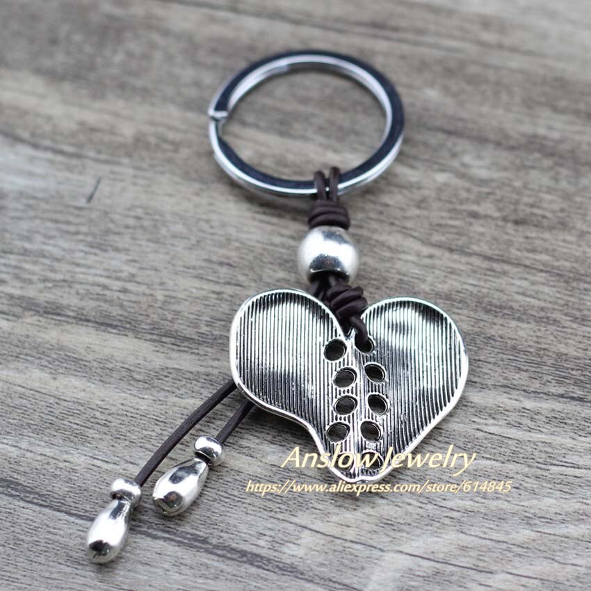Anslow Brand Design Heart Keychain Key Chain Charms for Keys Car Keys Accessories Keychain on a Bag For Men&#39;s Gift LOW0002KY
