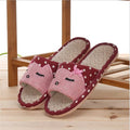 Men Hemp Glasses Home Slippers Man Slippers Cute Cat Lovers Home Slippers Indoor Plush Size House Shoes Man wholesale - Charlie Dolly