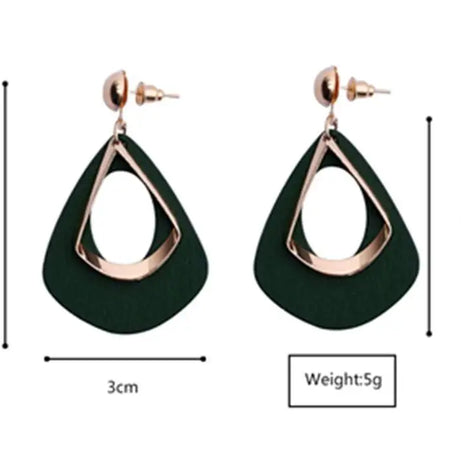 Hollow Geometric Ethnic Statement Earrings Jewelry