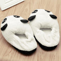 1Pair Cute Funny Panda Eyes Women Slippers Lovely Cartoon Indoor Home Soft Shoes One Size - Charlie Dolly