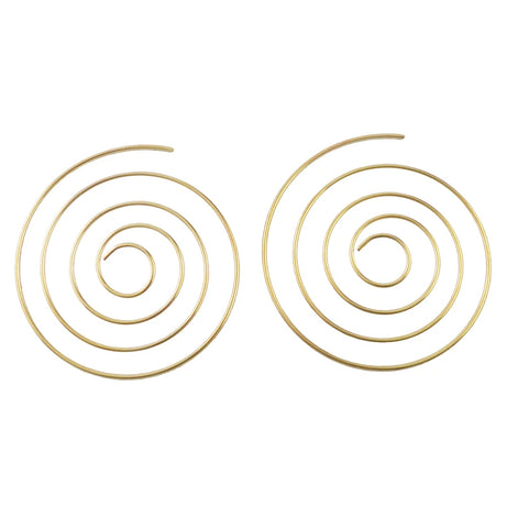 Big Spiral Multilayer Round Drop Earrings Jewelry