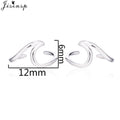 Jisensp Punk Waves Ear Climbers Earrings for Women Stud Earings Ear Crawler Bohemian Cute Earing Piercing Earings Pendientes - Charlie Dolly