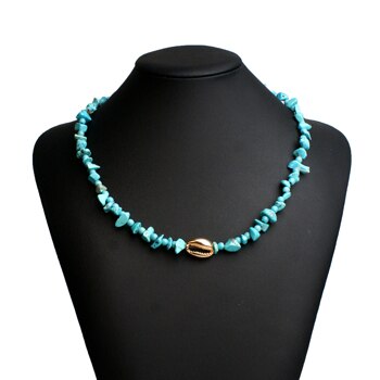MOON GIRL Unique Design Stone Choker Handmade Trendy Puka Shell Beaded Necklace for Women Boho Girl Jewelry Dropshipping - Charlie Dolly