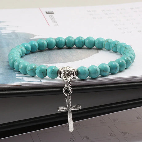 Natural Stone Beaded Bracelet