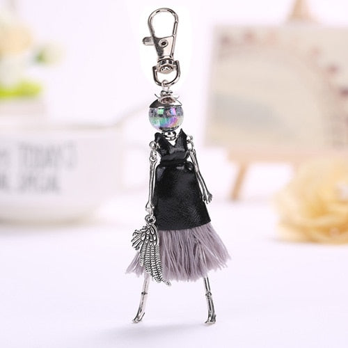 YLWHJJ brand Doll Handmade Cute charm keychain for Women Car Pendant Girls fashion Jewelry Bag key chains Accessories key ring - Charlie Dolly