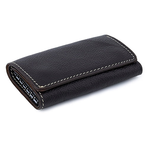 COMFORSKIN  Genuine Leather Key Holders Key Housekeepers Multi-function Key Wallet Cowhide Key Wallet - Charlie Dolly