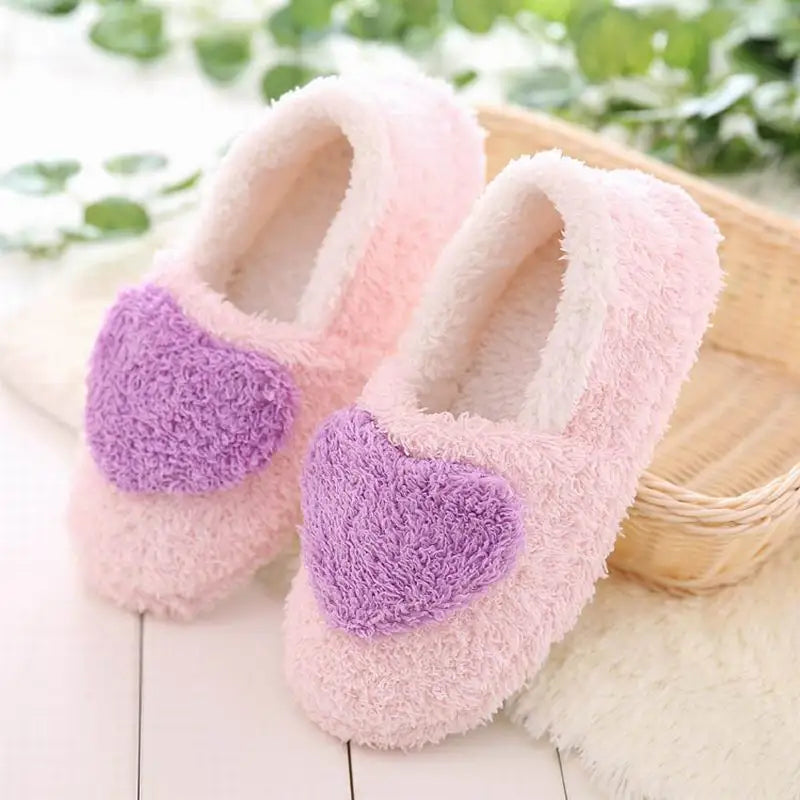 Retail!!! Lovely Ladies Home Floor Soft Women indoor Slippers Outsole Cotton-Padded Shoes Female Cashmere Warm Casual Shoes - Charlie Dolly