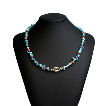 MOON GIRL Unique Design Stone Choker Handmade Trendy Puka Shell Beaded Necklace for Women Boho Girl Jewelry Dropshipping - Charlie Dolly