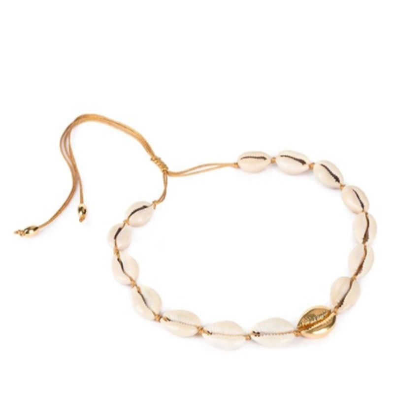 Boho Puka Natural Cowrie Shell Necklace Women One Direction Statement Colar Feminino Punk Bijoux Choker Bts Acessorios Necklace - Charlie Dolly