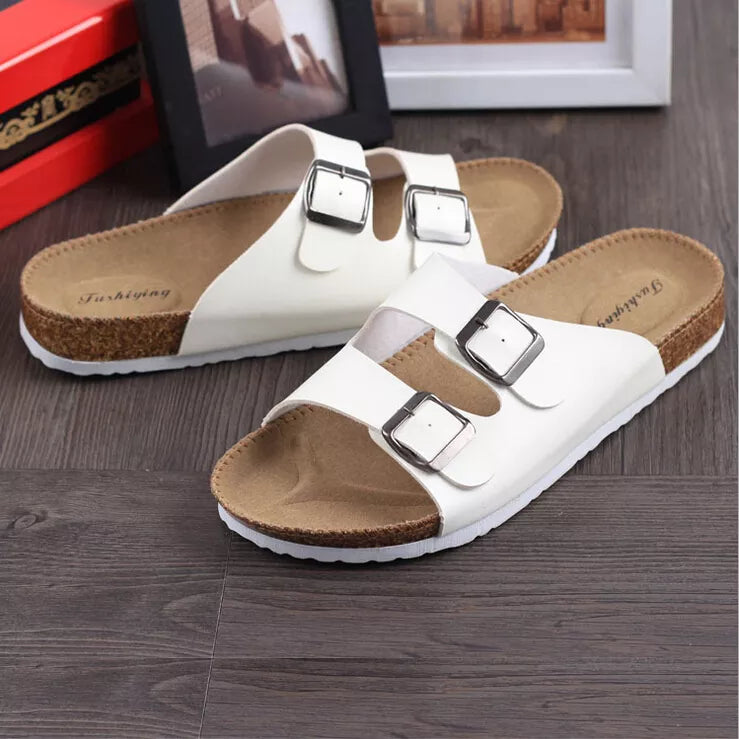 Plus Size 35-44 Unisex Brand Sandals Women Sandals Women Flip Flops Flats Summer Shoes Casual Cork Slippers Beach Sandals - Charlie Dolly