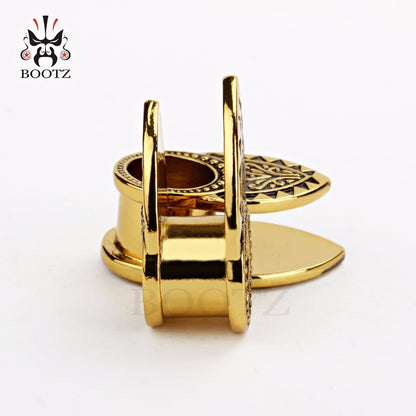 KUBOOZ Ear Plugs Tunnels Piercing Gauges Fashion Expander Stretchers Earring Stainless Steel Jewelry For Women Men 6mm 8mm 10mm