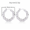 Slovecabin 925 Sterling Silver Luxury Hoop Piercing Boucle Doreille Femme Gold Round Circle Fashion Earrings for Women Jewerly - Charlie Dolly