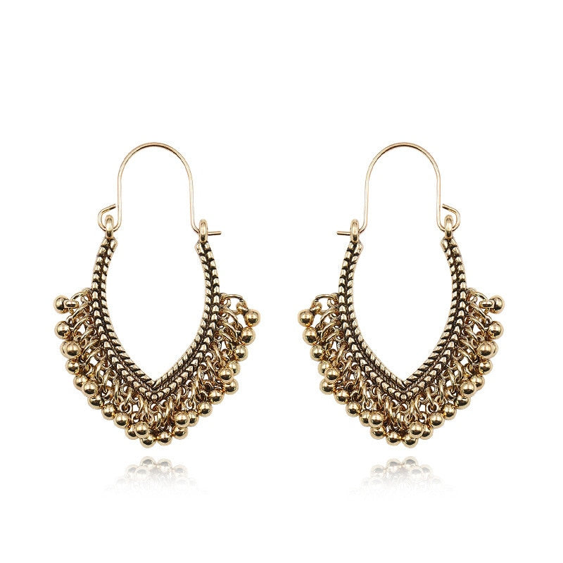 Exknl Big Long Drop Earrings for Women Geometric Bell Bohemian Cross Vintage Tassel Flower Earrings Fashion Jewelry Accessories - Charlie Dolly