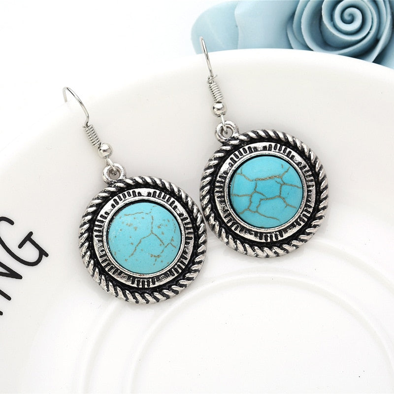 Bohemian Resin Stone Vintage Statement Choker Necklaces Women Fashion Indian Maxi Long Horn Pendants Necklace - Charlie Dolly